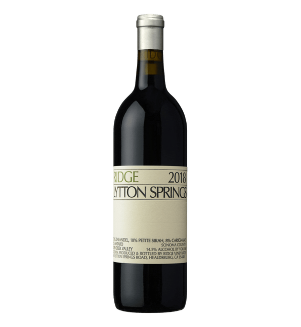 Ridge Vineyards Lytton Springs 2018 - Bottle Hero
