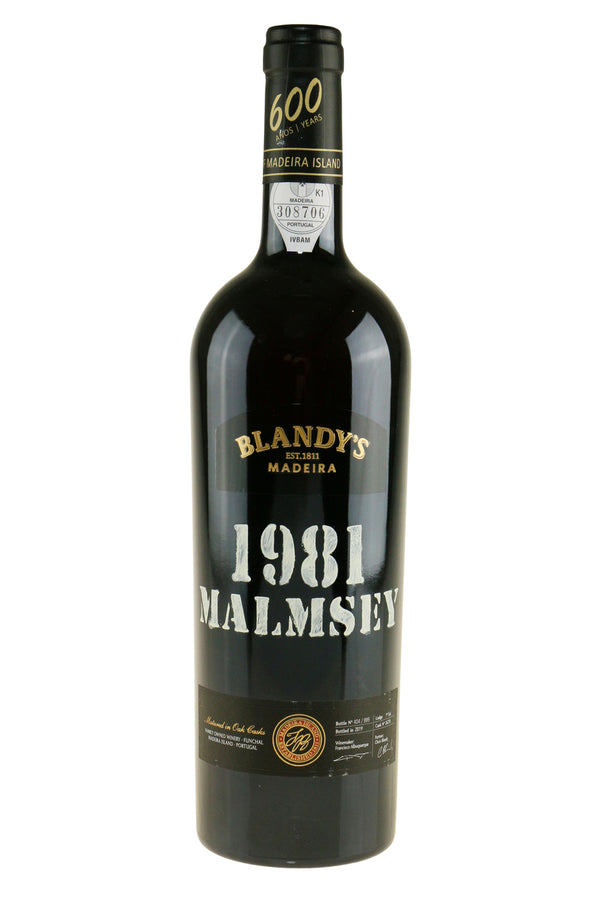 Blandy's Vintage Malmsey 1981 Bottled 2019 - Bottle Hero