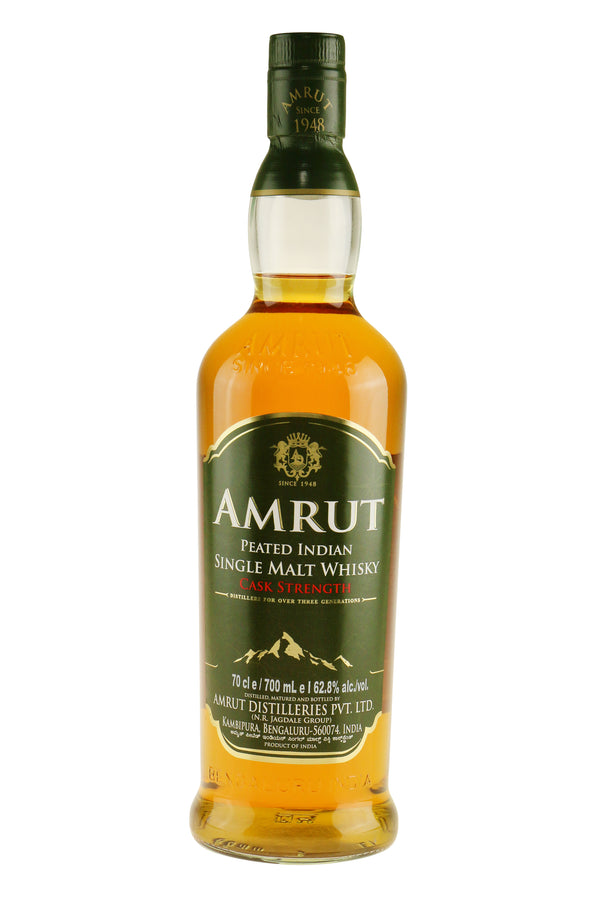 Amrut Peated Indian Single Malt Cask Strength - Bottle Hero