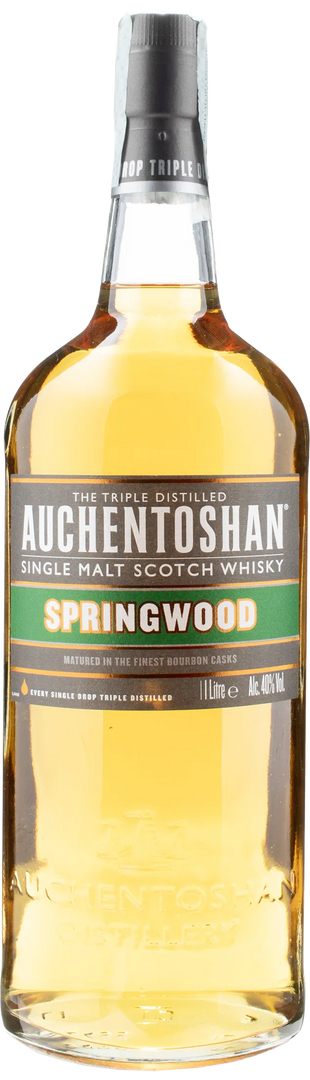 Auchentoshan Whisky Single Malt Scotch Whisky Springwood 1L - Bottle Hero
