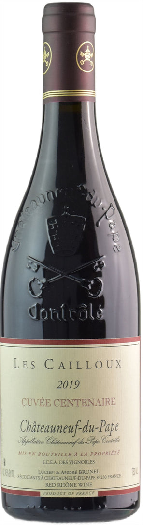Brunel Lex Cailloux Chateauneuf du Pape Rouge Cuvee Centenaire 2019 - Bottle Hero