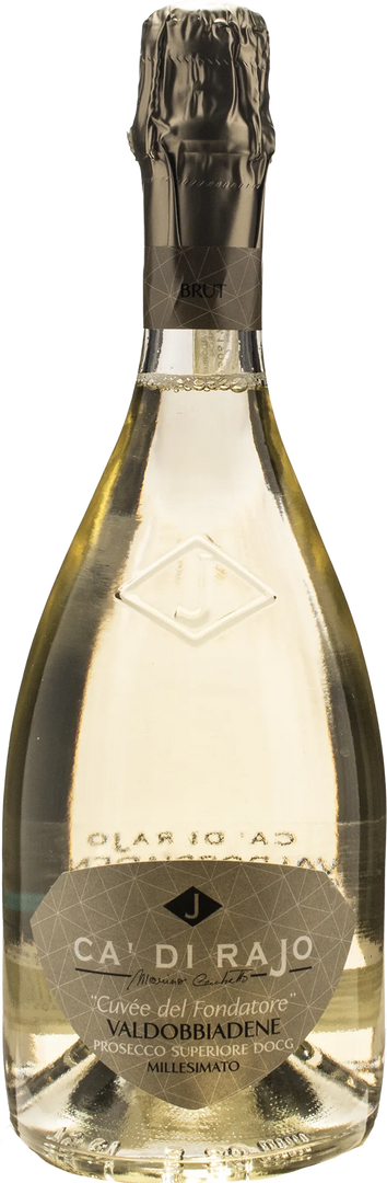 Ca di Rajo Valdobbiadene Prosecco Superiore Millesimato Cuvee del Fondatore Brut 2025 - Bottle Hero
