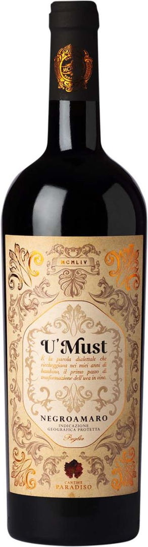 Cantine Paradiso, U'Mast Negroamaro 2023 - Bottle Hero
