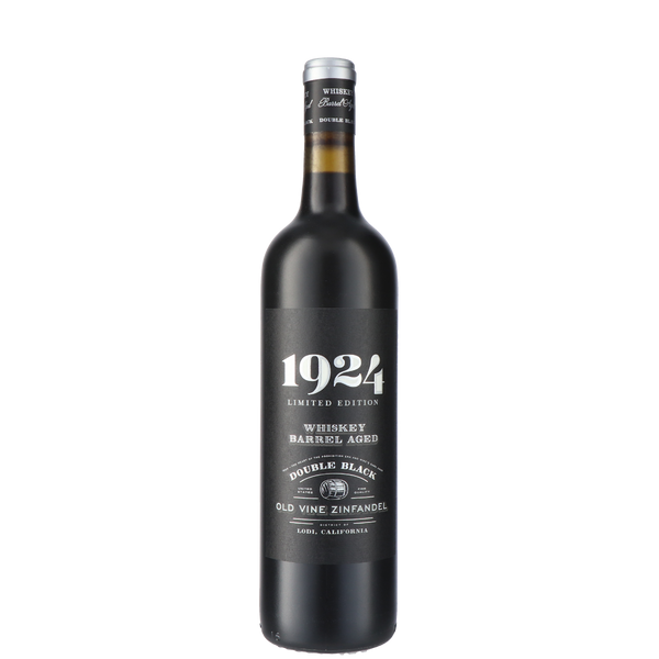 Delicato, 1924 Wines Double Black Edition Whiskey Barrel Aged Old Vine Zinfandel 2021 - Bottle Hero