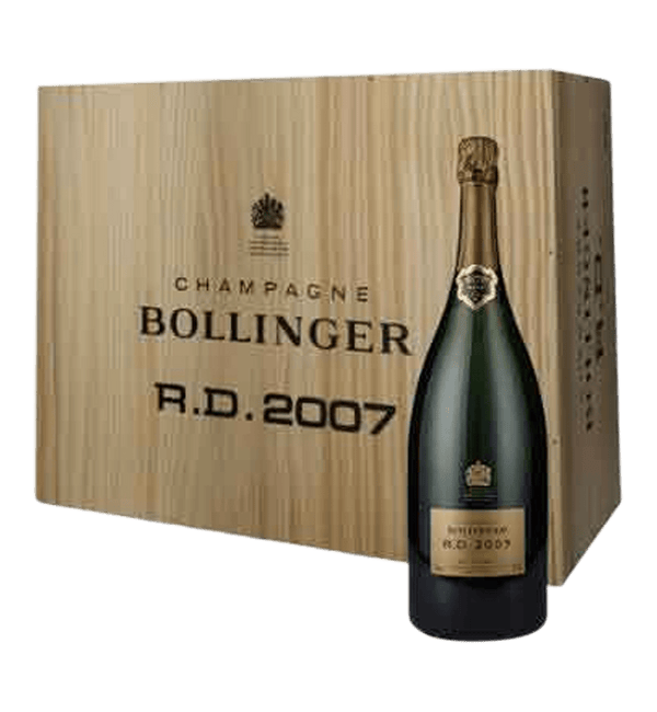 Bollinger R.D Champagne 2007 - trækasse - Bottle Hero
