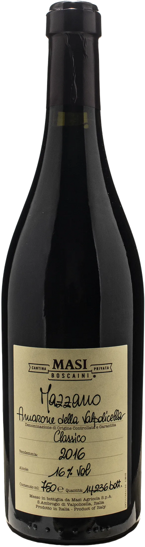 Masi Amarone della Valpolicella Classico Mazzano 2016 - Bottle Hero
