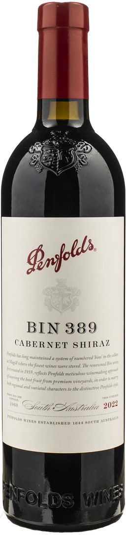 Penfolds Bin 389 Cabernet Shiraz 2022 - Bottle Hero