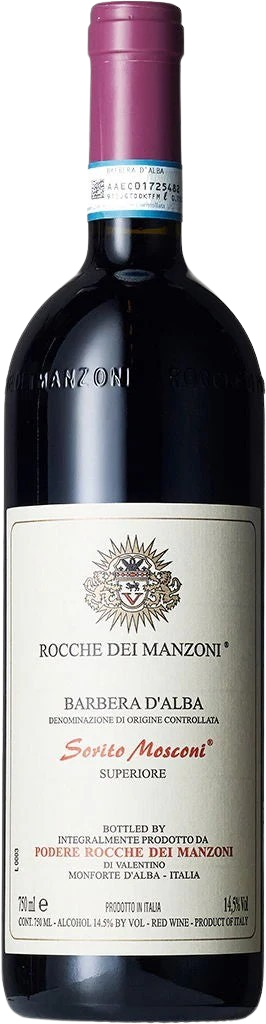 Rocche dei Manzoni, Barbera d'Alba Superiore Sorito Mosconi, 2022 - Bottle Hero