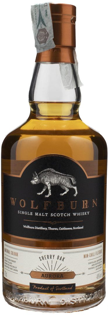 Wolfburn Single Malt Scotch Whisky Aurora Sherry Oak 0.7L - Bottle Hero